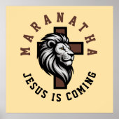 Poster Maranatha Jesus is coming  (Devant)