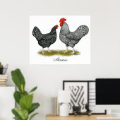 Poster Marans : Paire de cacao (Bureau à domicile)
