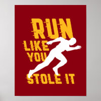 Marathon amusant à l'exercice de Jogging