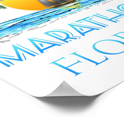 Poster Marathon de la voile Floride (Coin)