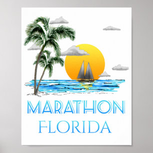 Poster Marathon de la voile Floride