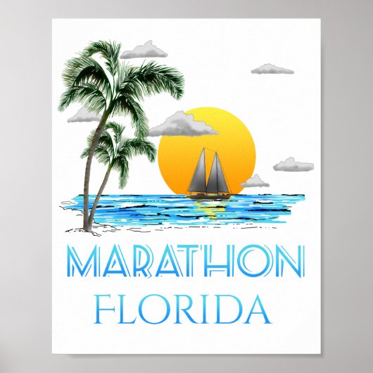 Poster Marathon de la voile Floride (Devant)