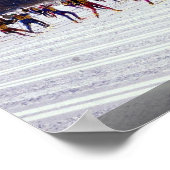 Poster Marathon de ski Engadin, Silvaplana, Suisse Wint (Coin)