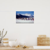 Poster Marathon de ski Engadin, Silvaplana, Suisse Wint (Cuisine)