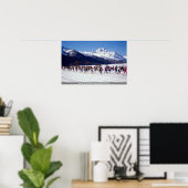 Poster Marathon de ski Engadin, Silvaplana, Suisse Wint (Bureau à domicile)