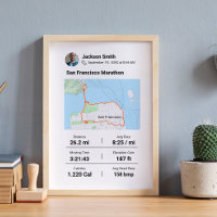 Marathon | Demi-marathon Carte personnalisée Meill