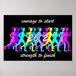 Poster marathon féminin