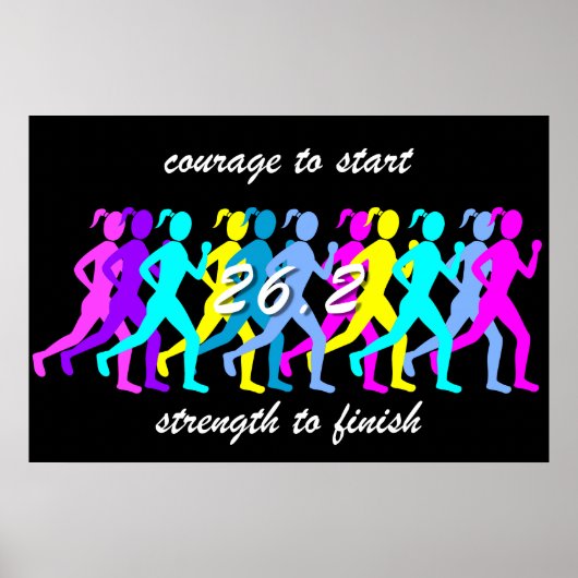 Poster marathon féminin (Devant)
