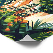 Poster Marbella Espagne Illustration Voyage Art Vintage (Coin)