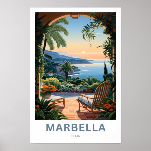 Poster Marbella Espagne Imprimer Voyage (Devant)