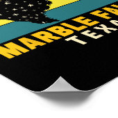 Poster Marble Falls Texas Total Solar Eclipse 2024 (Coin)