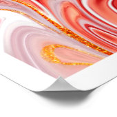 Poster Marbre Abstrait esthétique minimaliste (Coin)