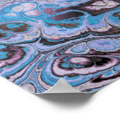 Poster Marbre Abstrait Lavande Tide (Coin)