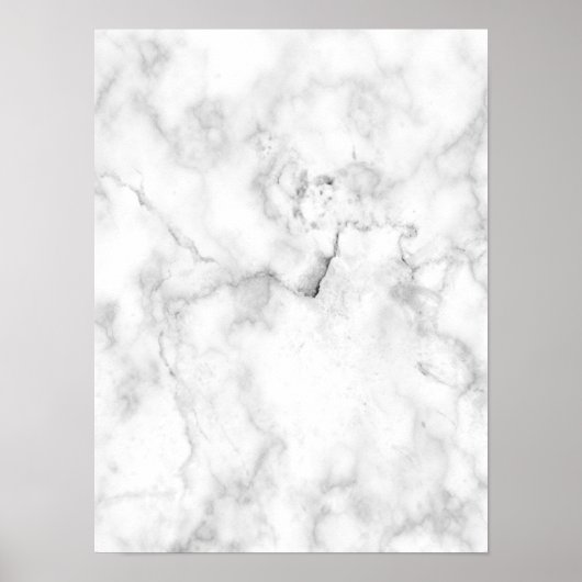 Poster Marbre blanc (Devant)