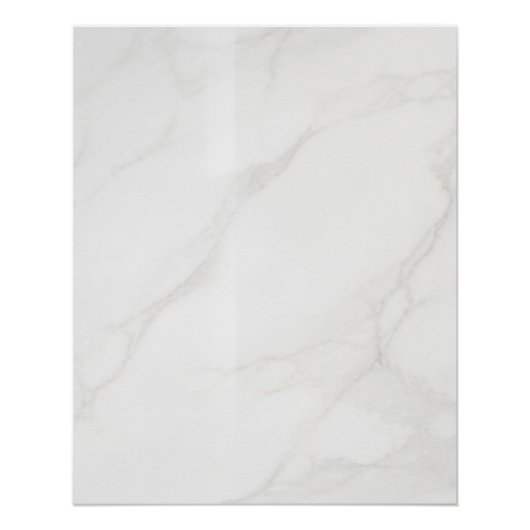 Poster Marbre Blanc (Devant)