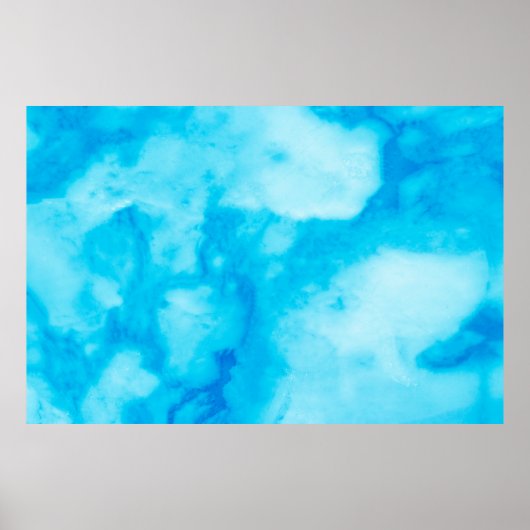 Poster Marbre blanc bleu texture avec motif naturel (Devant)
