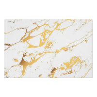 Marbre blanc d'or AcryliquePeinture L'Art Abstrait