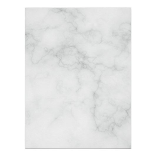 Poster Marbre Blanc Moderne (Devant)