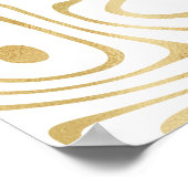 Poster Marbre blanc moderne Abstrait (Coin)