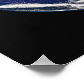 Poster Marbre bleu (Coin)