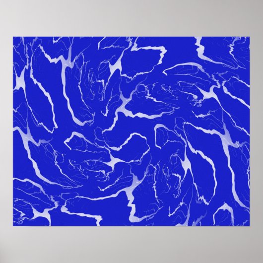 Poster Marbre bleu... (Devant)