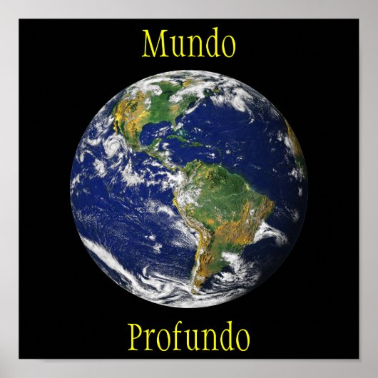 Poster Marbre bleu_Mundo Profundo (Devant)