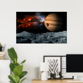 Poster Marbre céleste (Bureau à domicile)
