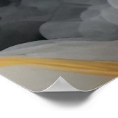 Poster Marbre d'aquarelle noir et or (Coin)