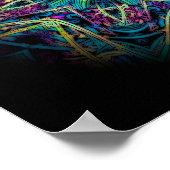 Poster Marbre de fleurs (série de marbre) (Coin)