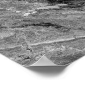 Poster Marbre gris (Coin)