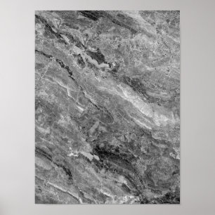 Poster Marbre gris