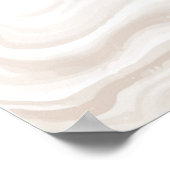 Poster Marbre liquide beige avec or parties scintillant (Coin)