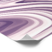 Poster Marbre Liquide Violet Abstrait (Coin)