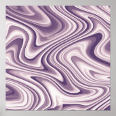 Poster Marbre Liquide Violet Abstrait (Devant)