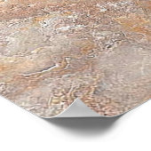 Poster marbre naturel avec design multicolore et (Coin)