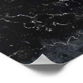 Poster Marbre noir (Coin)
