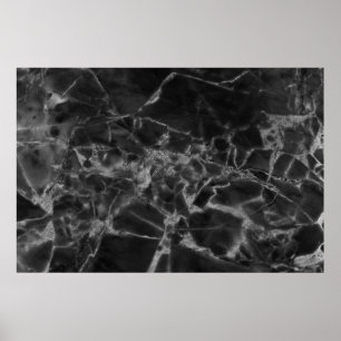 Poster Marbre noir motif surface qui ressemble naturalab