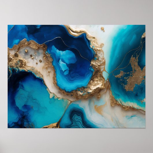 Poster Marbre pastel (Devant)