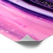 Poster Marbre pourpre avec parties scintillant or (Coin)