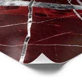 Poster Marbre rouge brillant de luxe (Coin)