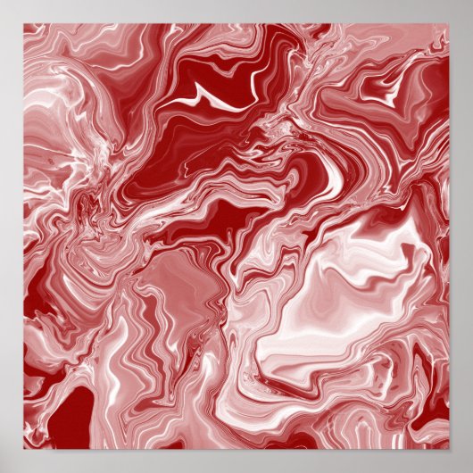 Poster Marbre rouge classique (Devant)