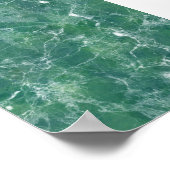 Poster Marbre vert (Coin)