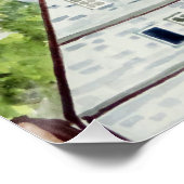 Poster Marburg Altstadt Allemagne Peinture Townscape (Coin)