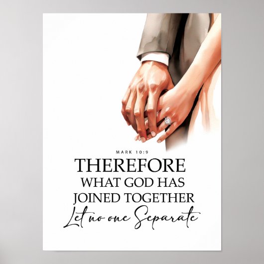 Poster Marc 10:9 Unis ensemble (Devant)