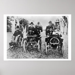 Poster Marcel (d.1903) and Louis (1877-1944) Renault driv
