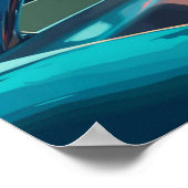 Poster Marcela profitant d'un coucher de soleil à Miami s (Coin)