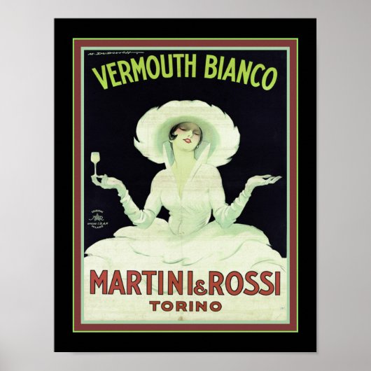 Poster Marcello Dudovich Vermouth Bianco (Devant)