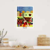 Poster Marché À Alger D'Août Macke (Cuisine)