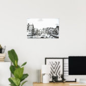 Poster Marché allemand, 1704 (Bureau à domicile)