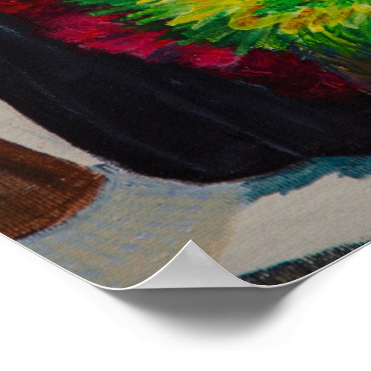 Poster marché aux fleurs (Coin)